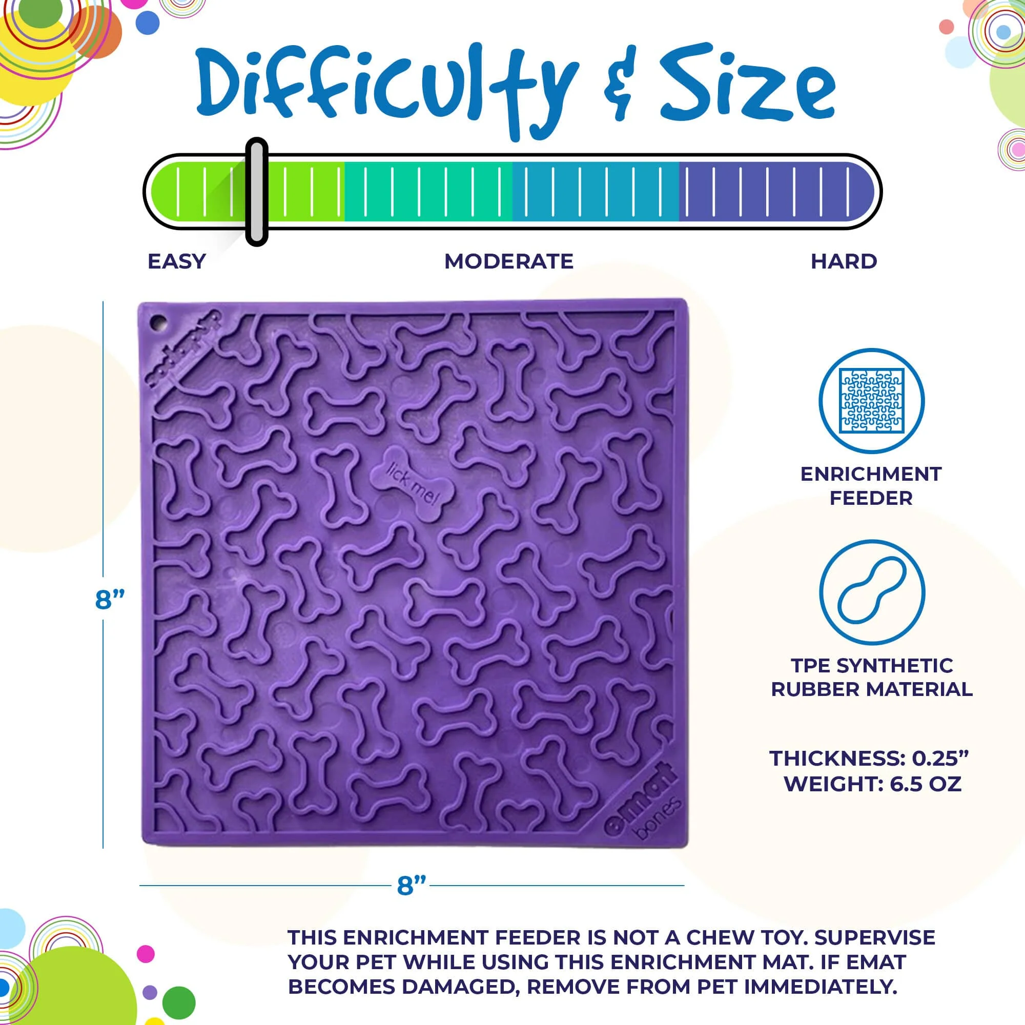 Bones Design eMat Enrichment Lick Mat - Image 5