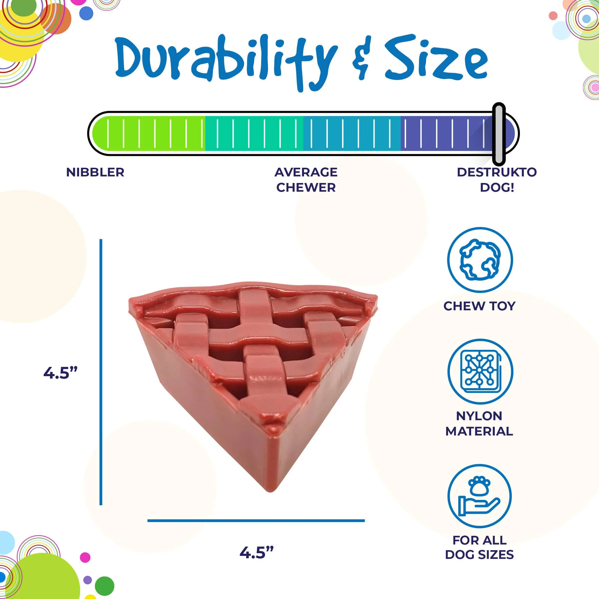 Cherry Pie eChew Ultra Durable Nylon Dog Chew Toy and Treat Holder - Image 4