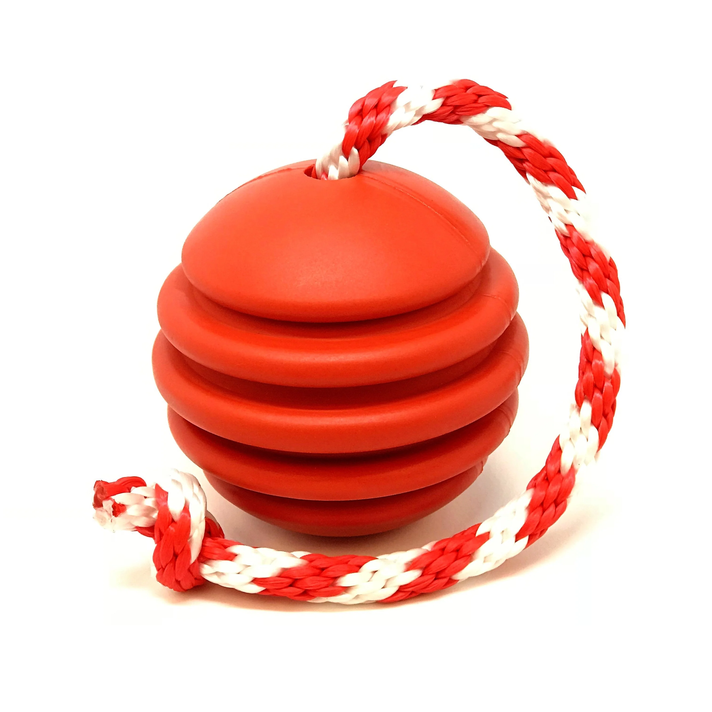 USA-K9 Stars and Stripes Ultra-Durable Durable Rubber Chew Toy, Reward Toy, Tug Toy, and Retrieving Toy - Red - Image 7